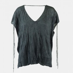 Women's Black Sleeveless Top Blouse